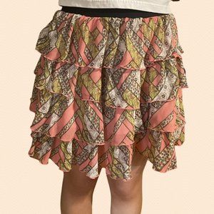 Multi-Color Mossimo Ruffle Skirt